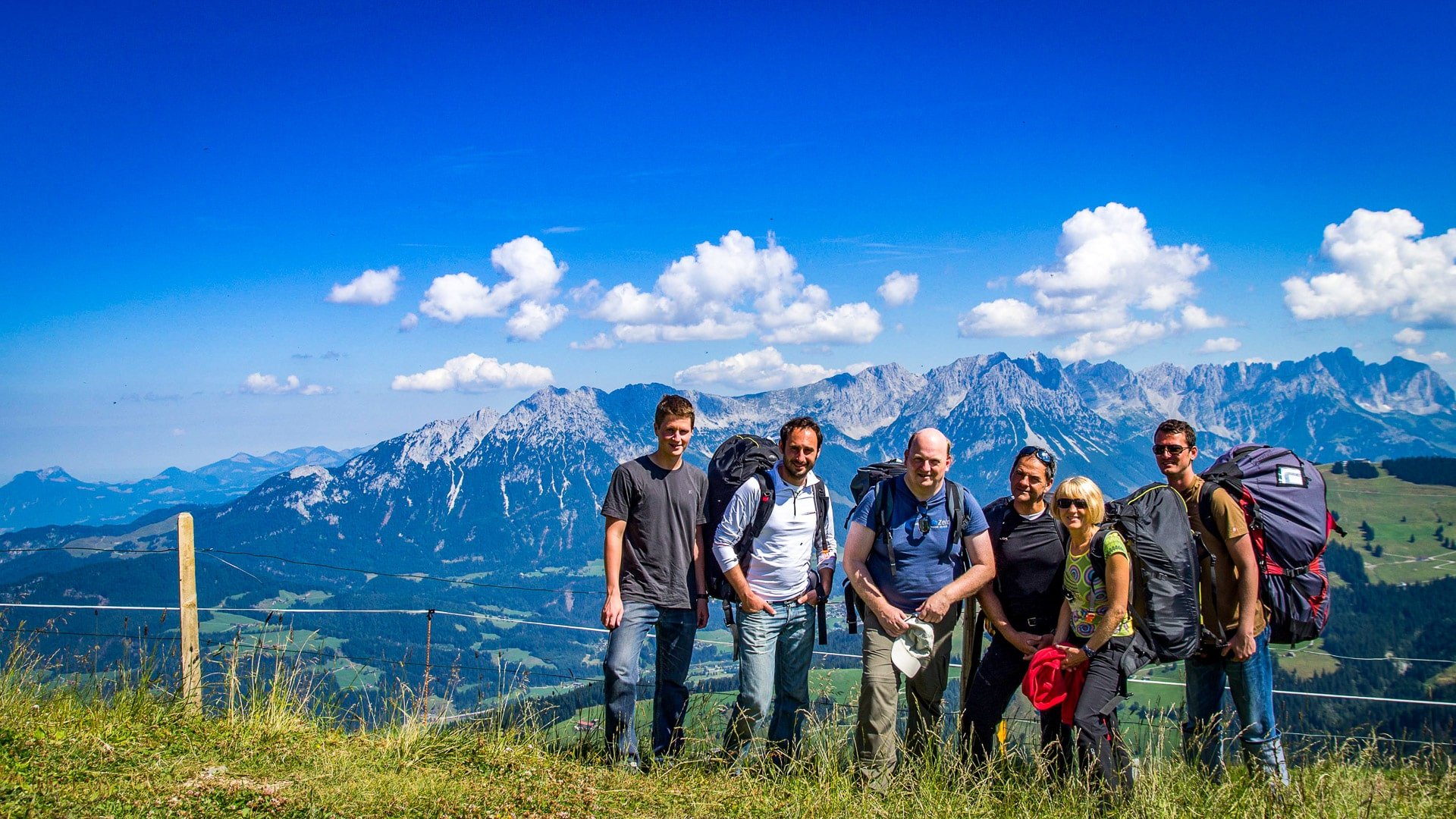 Teilnehmer der Alpen Gleitschirmreise
